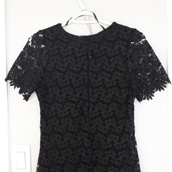 Zara Black Lace Dress NWOT - Picture 2 of 8